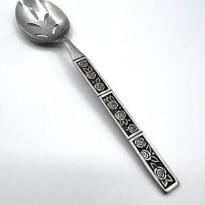 Stanley Roberts DORETTE Slotted Pierced Serving Spoon Stainless, Made In Korea